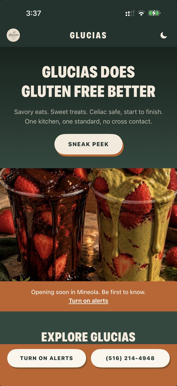 Glucias Eatery screen 3